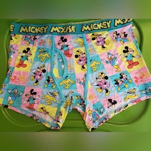 Disney  Cartoon Boxer Briefs - Blue, Pink, Yellow